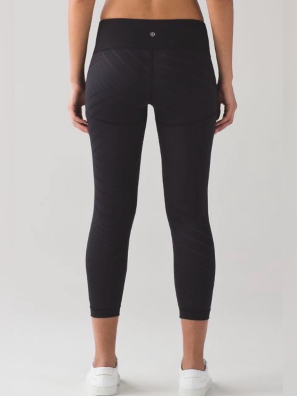 ‘Hot Like Agni’ black mesh panel crops